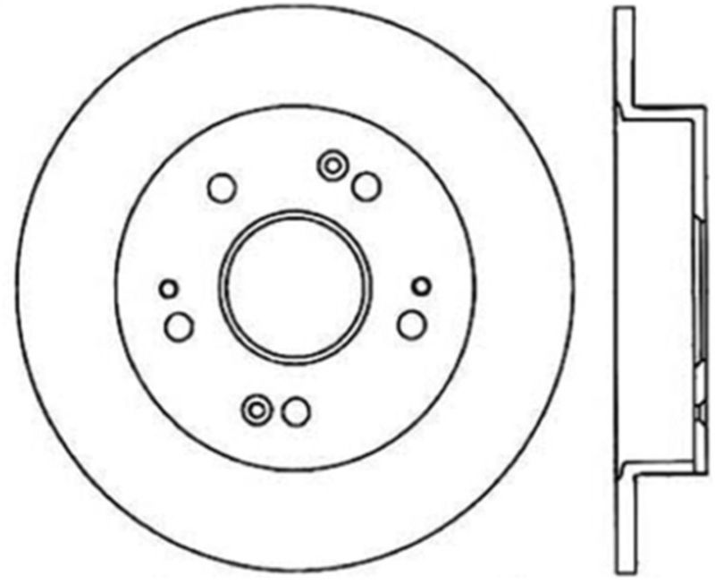 Stoptech Slotted Sport Brake Rotor 126.40040CSR Image 1